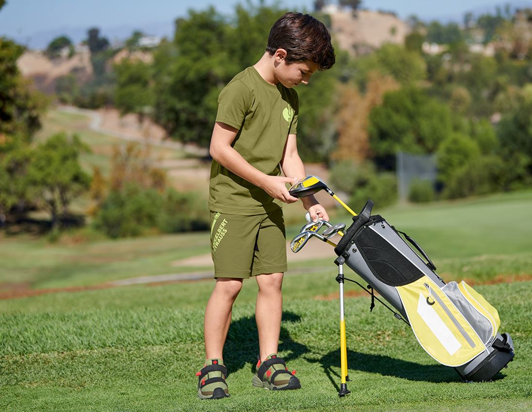 Shorts: Functional short e.s.trail, children's + junipergreen/limegreen 1