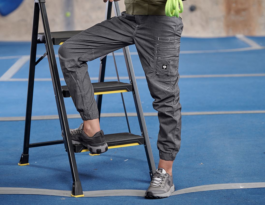 Trousers: Cargo trousers e.s.motion ten summer, children's + oxidblack