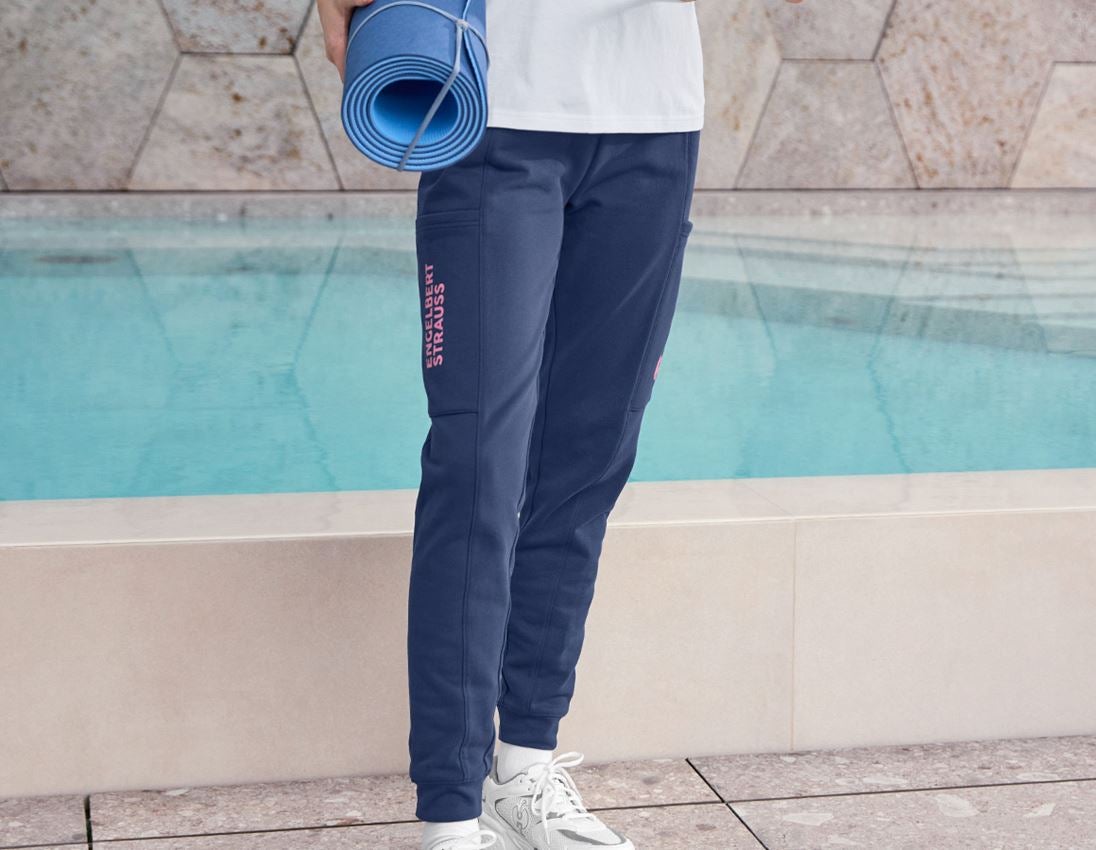 Accessories: Sweatpants light e.s.trail, ladies' + deepblue/tarapink 1