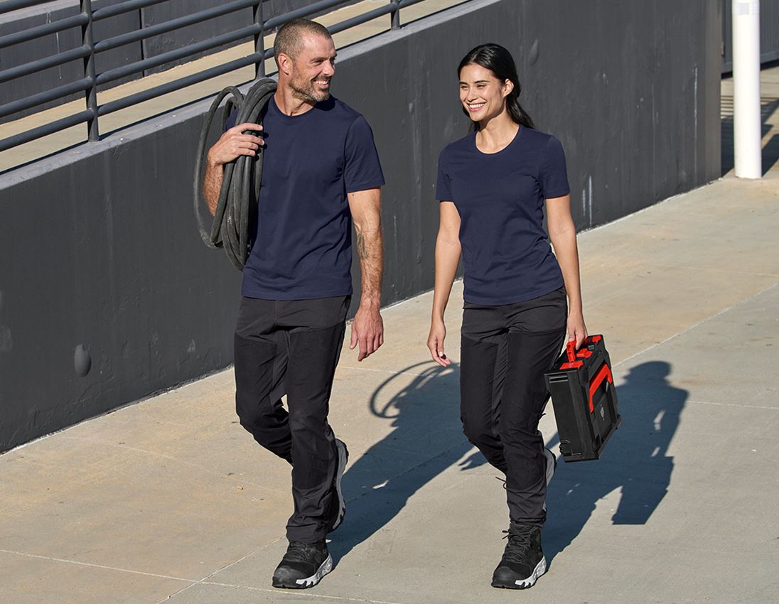 Work Trousers: Hybrid functional trousers e.s.trail, ladies' + black 2