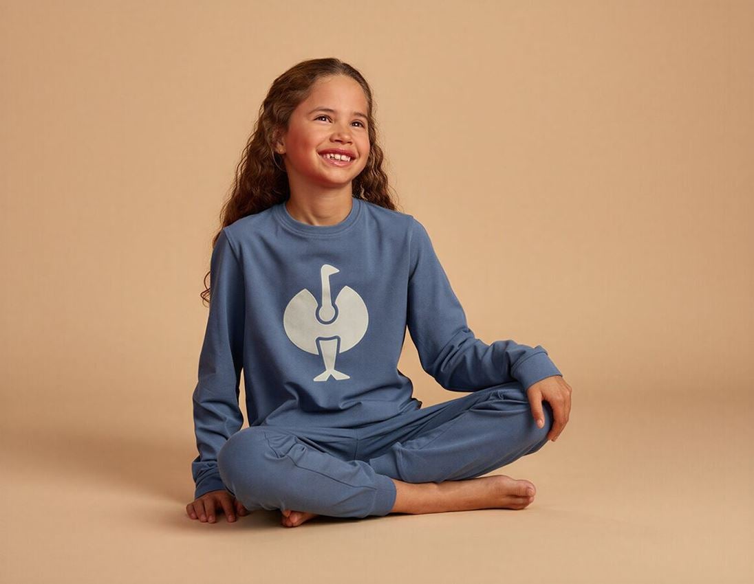 Accessories: e.s. Pyjama trousers cotton stretch, children’s + nordicblue 2