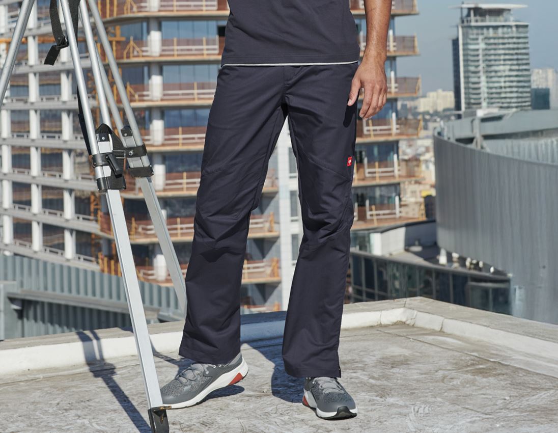 Topics: e.s. Trousers base, men's + navy