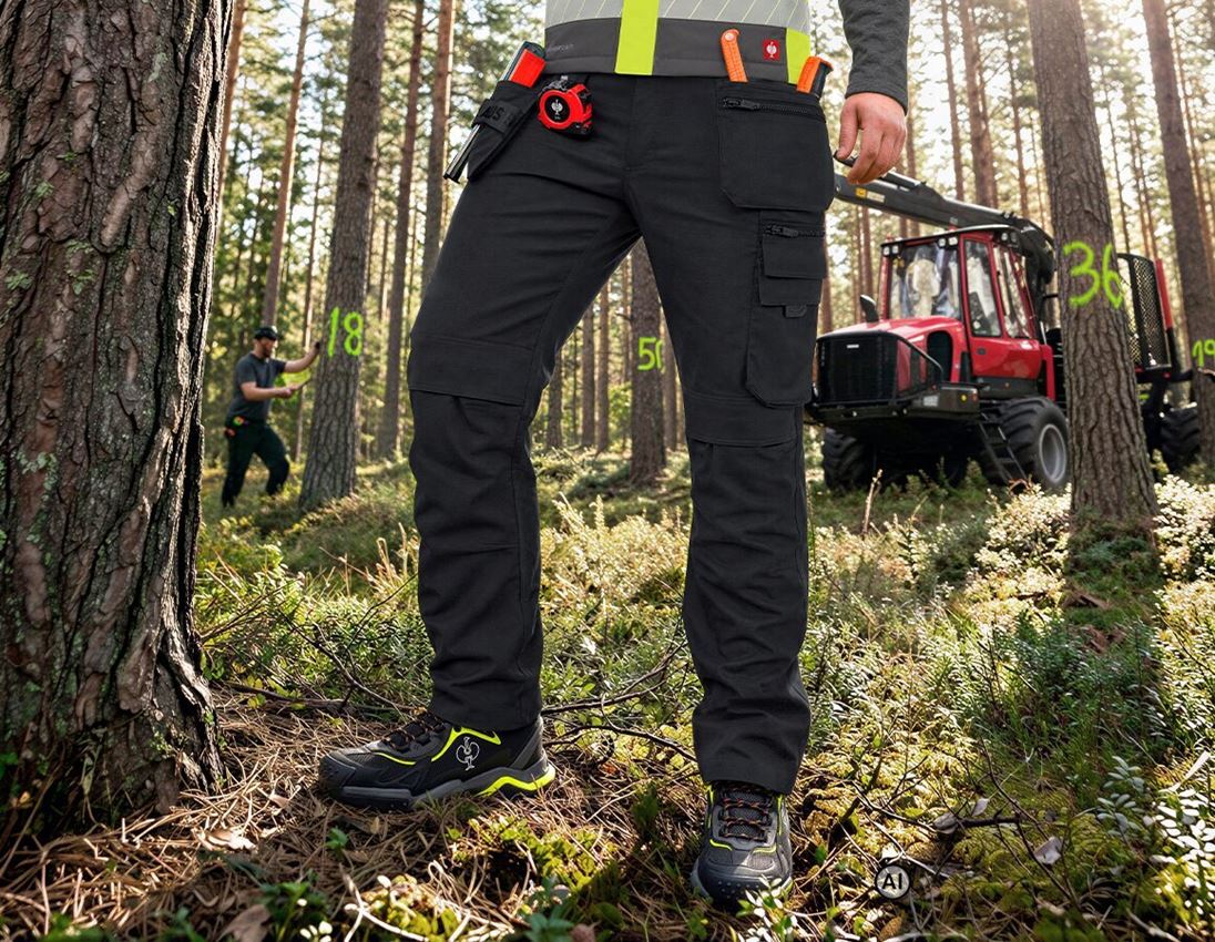 AI-generated / modified - Work Trousers: Holster trousers e.s.line.nordic canvas + black