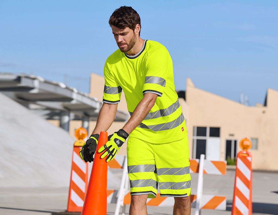 Shirts, Pullover & more: High-vis functional t-shirt e.s.ambition + high-vis yellow/anthracite 1