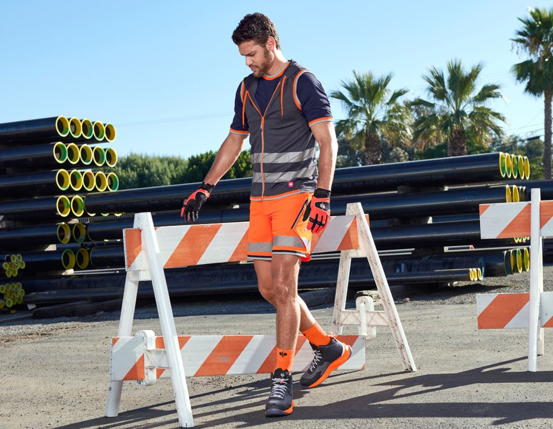 Work Body Warmer: Reflex functional bodywarmer e.s.ambition + navy/high-vis orange 2