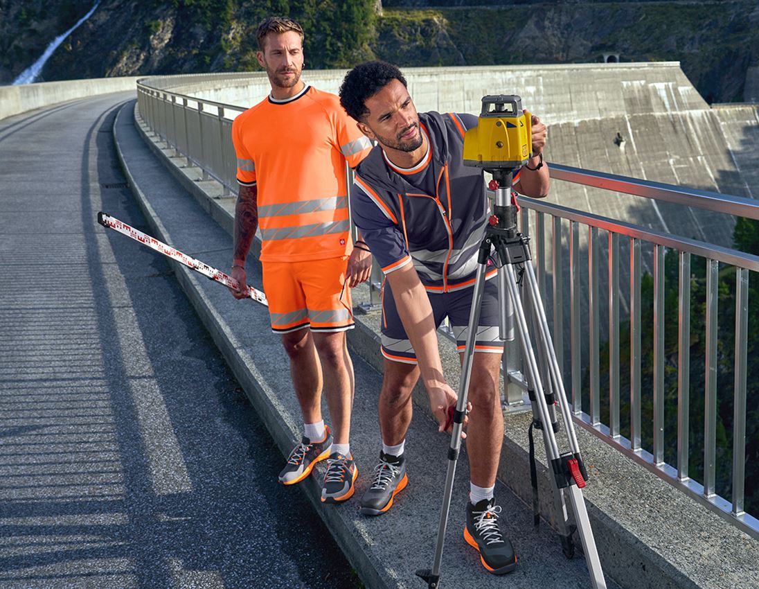 Work Body Warmer: Reflex functional bodywarmer e.s.ambition + navy/high-vis orange 5