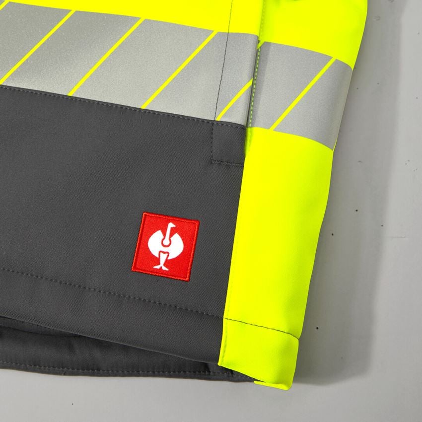 Work Body Warmer: High-vis winter softsh. bodywarmer e.s.motion 24/7 + anthracite/high-vis yellow 2