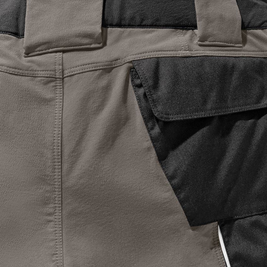 Work Trousers: Functional short e.s.dynashield + stone/black 2