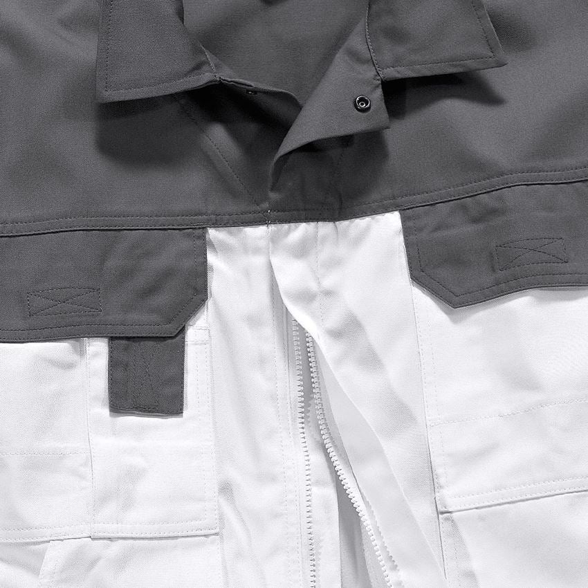 Work Jackets: STONEKIT Work jacket Odense + white/grey 2