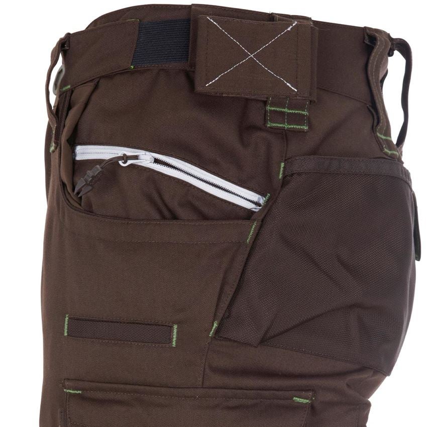 Work Trousers: Ladies' trousers e.s.motion 2020 + chestnut/seagreen 2