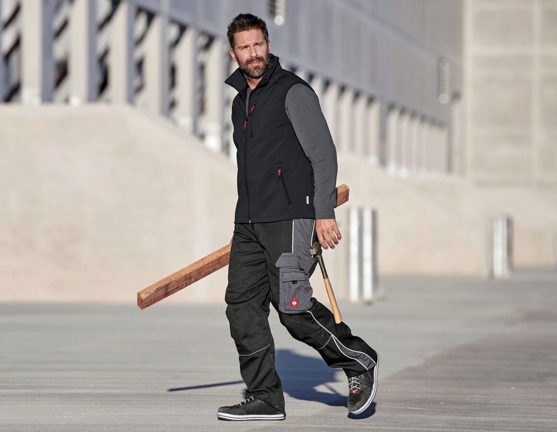 Work Trousers: Trousers e.s.active + black/anthracite 1