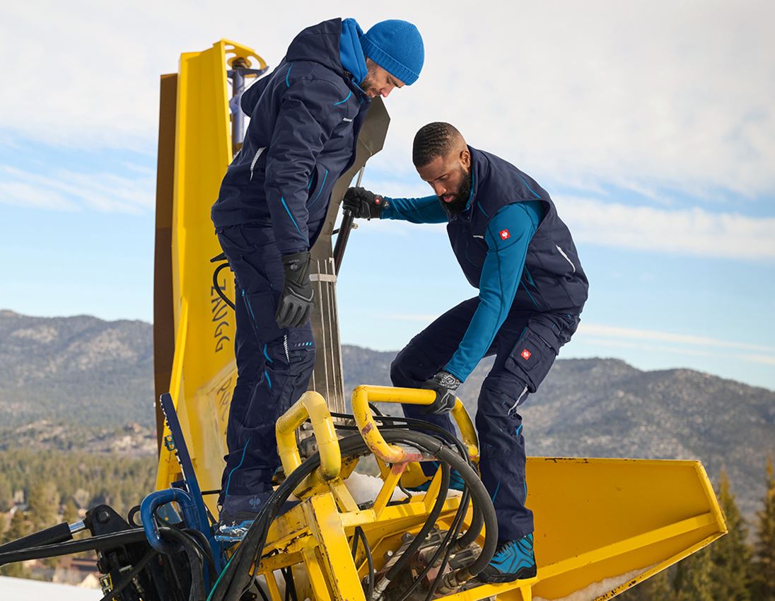 Work Trousers: Winter trousers e.s.motion 2020, men´s + navy/atoll 4