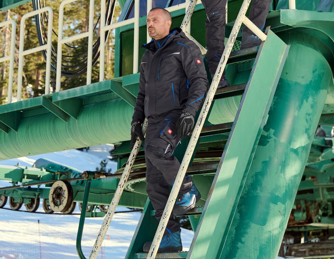 Work Trousers: Winter trousers e.s.motion 2020, men´s + graphite/gentianblue 2