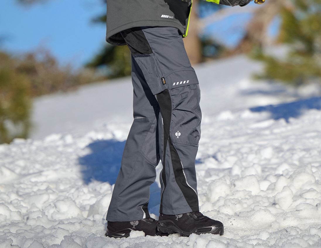 Work Trousers: Trousers e.s.motion Winter + grey/black 1