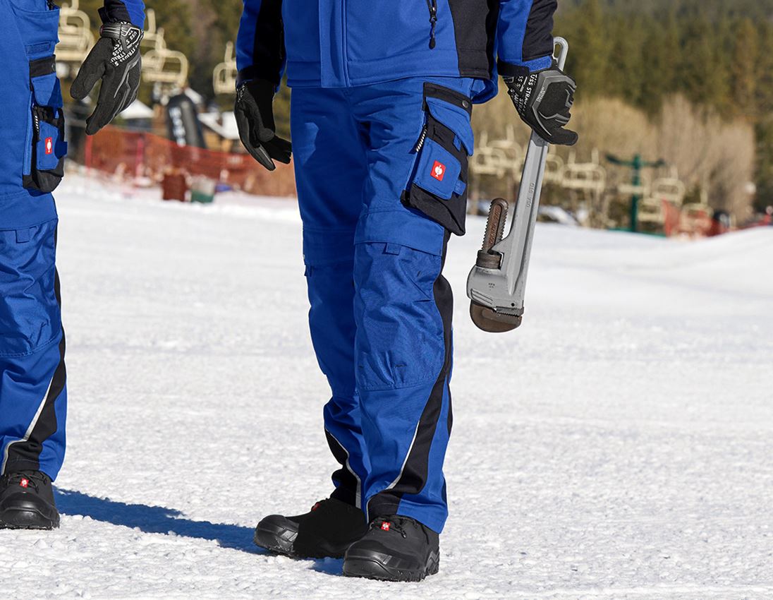 Work Trousers: Trousers e.s.motion Winter + royal/black
