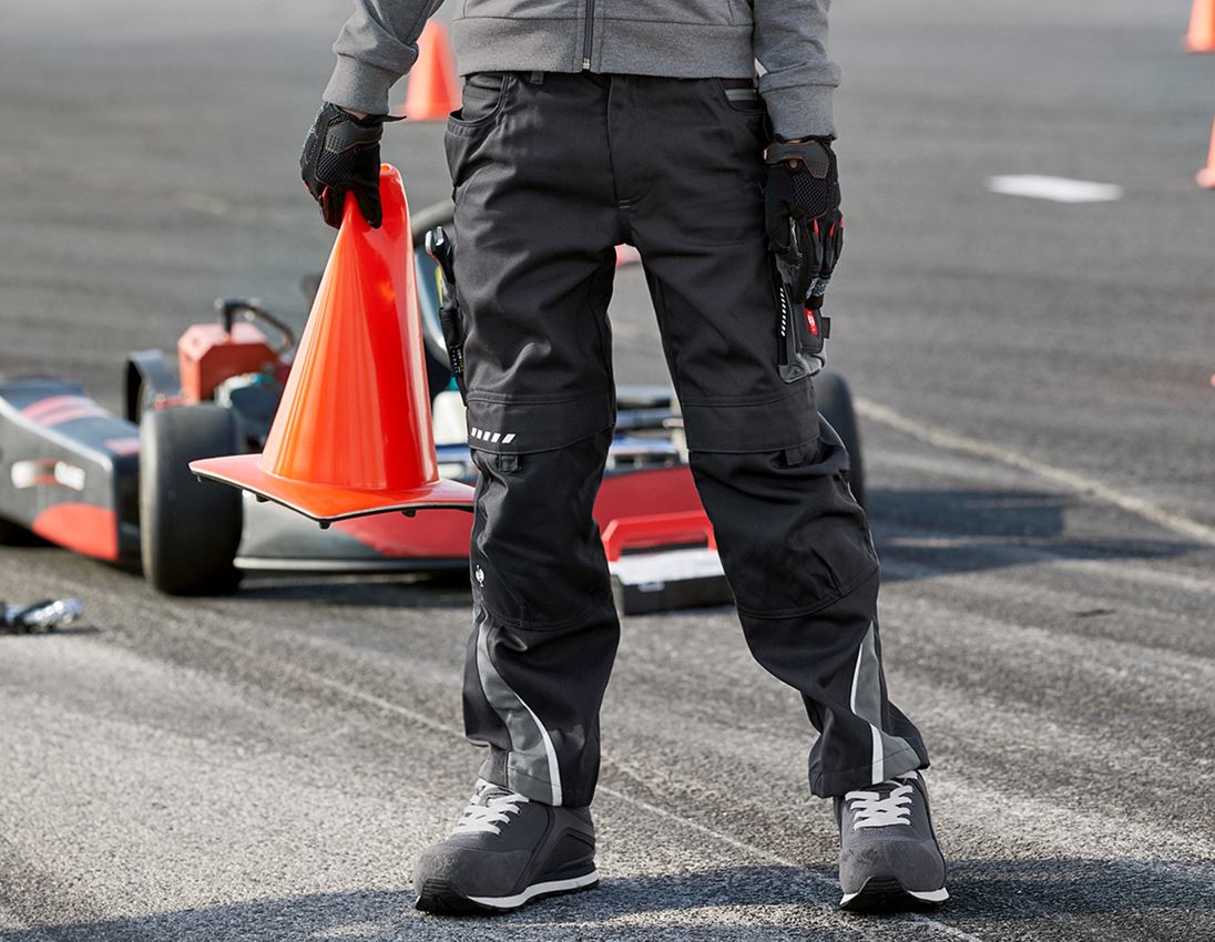 Trousers: Children's trousers e.s.motion + graphite/cement