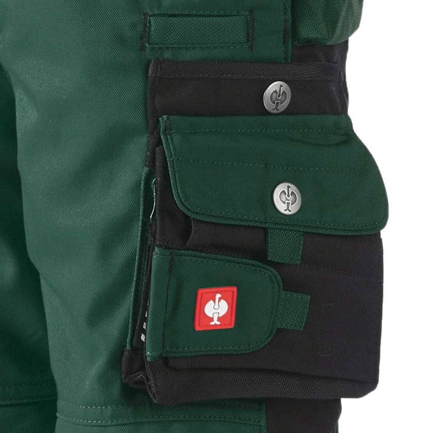 Trousers: Children's trousers e.s.motion Winter + green/black 2