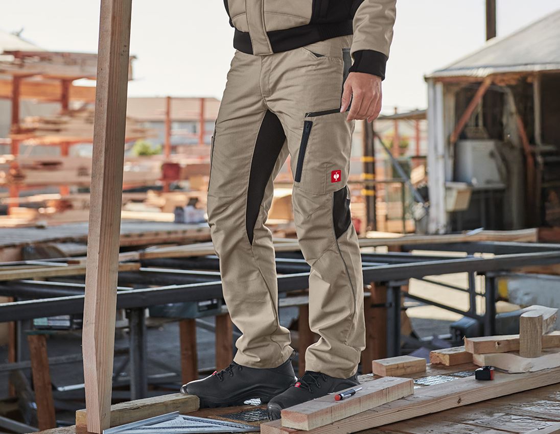 Work Trousers: Winter trousers e.s.vision + clay/black