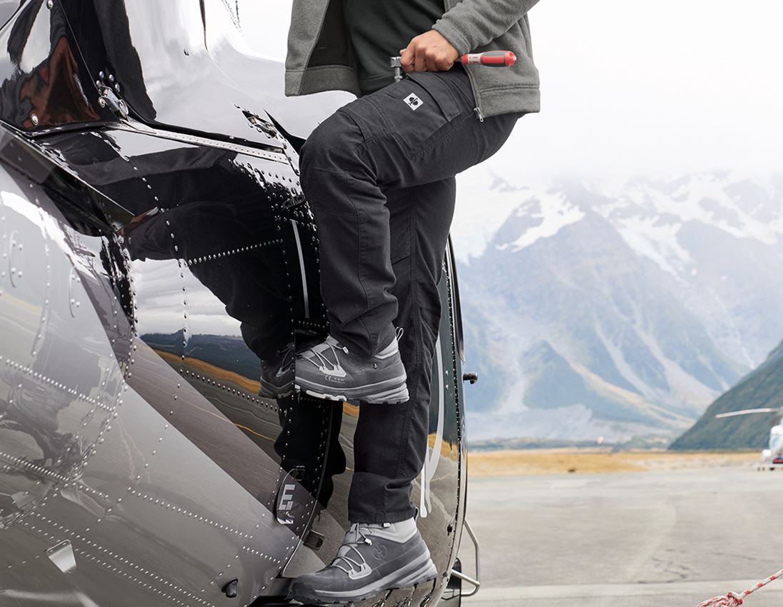 Work Trousers: Worker cargo trousers e.s.vintage + black 1