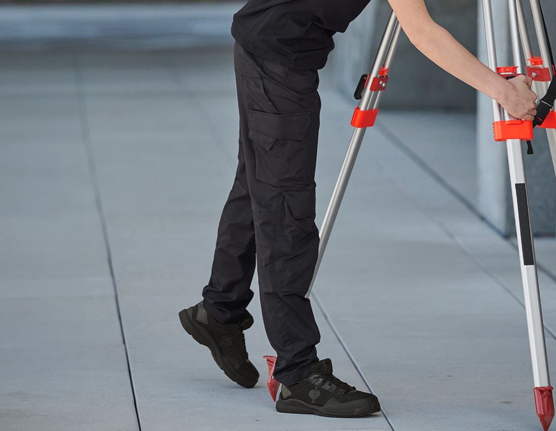 Work Trousers: Trousers e.s.trail, ladies' + black 1
