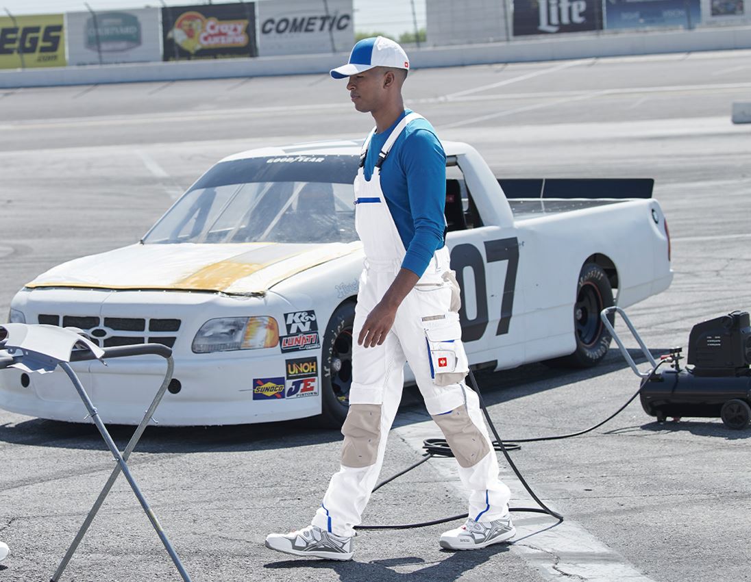 Topics: Bib & brace e.s.motion 2020 + white/gentianblue