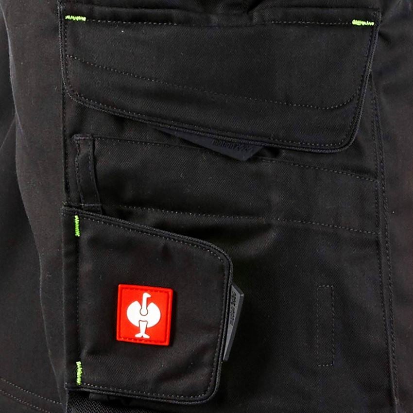 Work Trousers: Bib & brace e.s.motion 2020 + black/high-vis yellow/high-vis orange 2