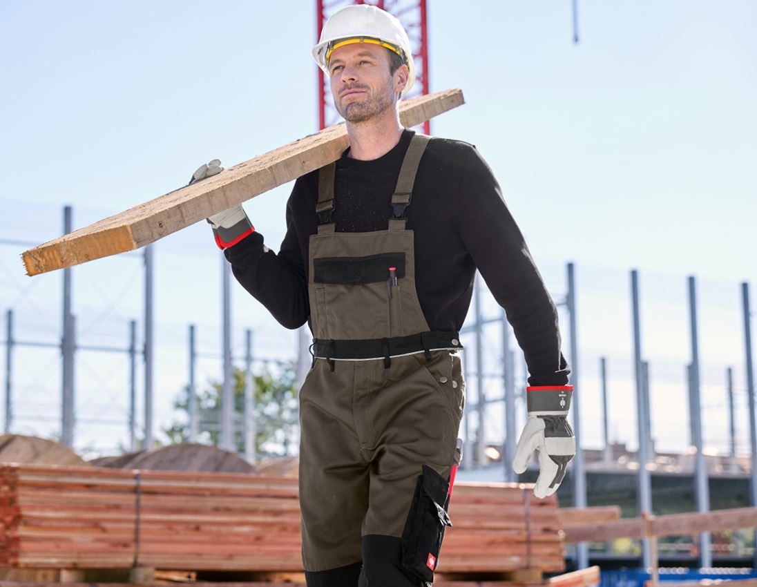 Work Trousers: Bib & Brace e.s.image + olive/black 2