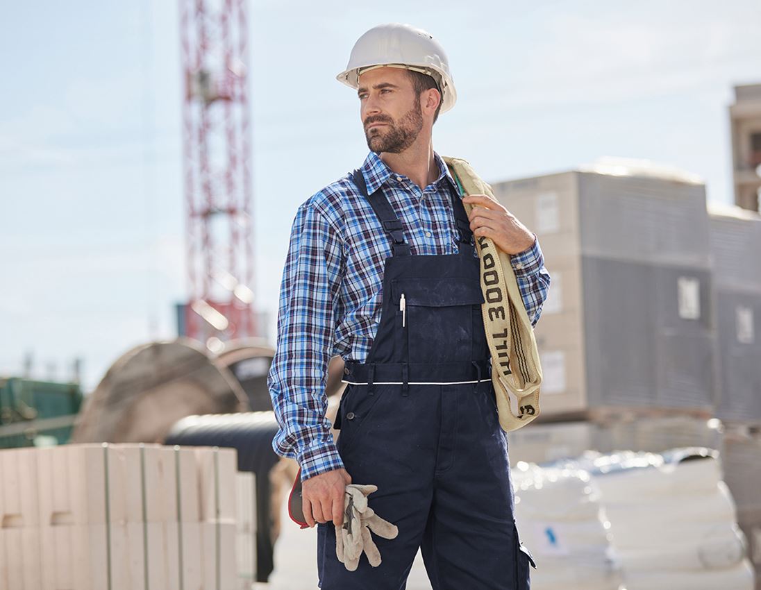 Work Trousers: Bib & brace e.s.classic  + navy 1