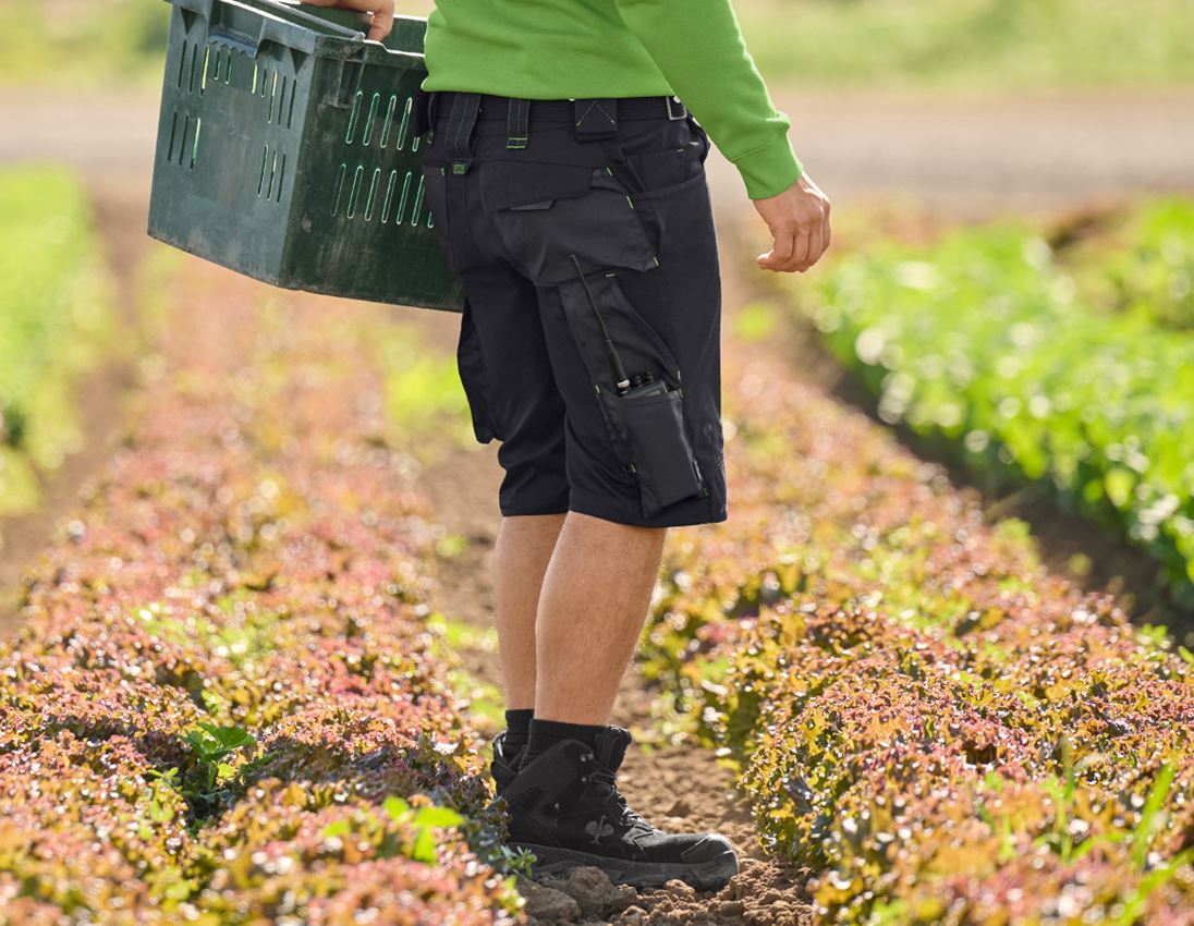 Work Trousers: Shorts e.s.motion 2020 + black/seagreen 1