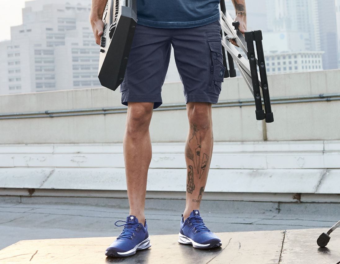 Work Trousers: Shorts e.s.motion ten + slateblue
