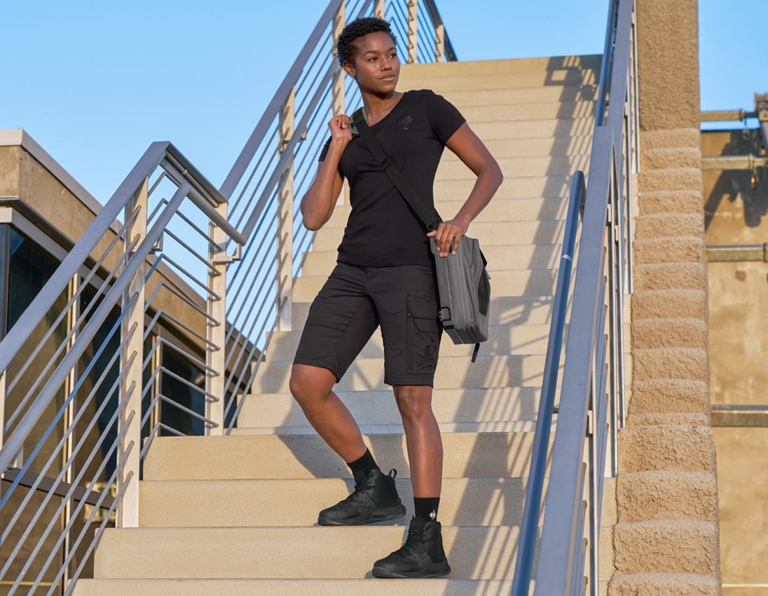 Work Trousers: Shorts e.s.trail, ladies' + black 1