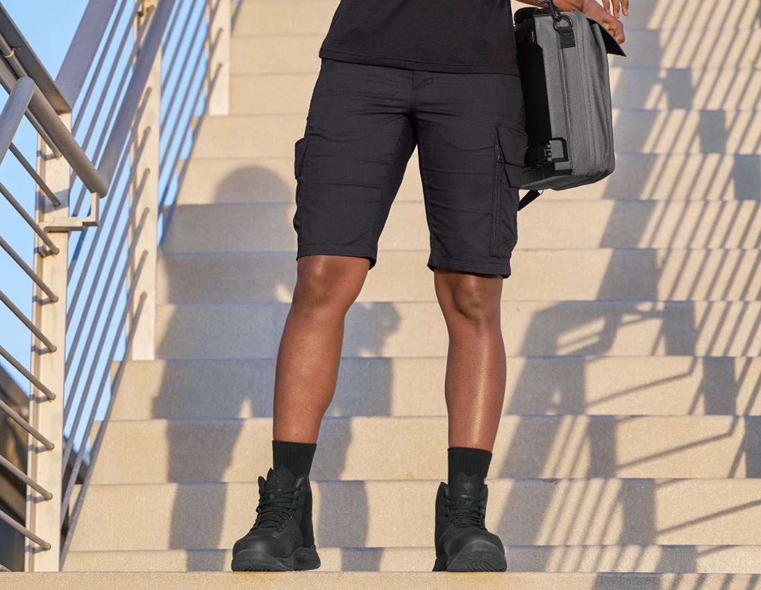 Work Trousers: Shorts e.s.trail, ladies' + black