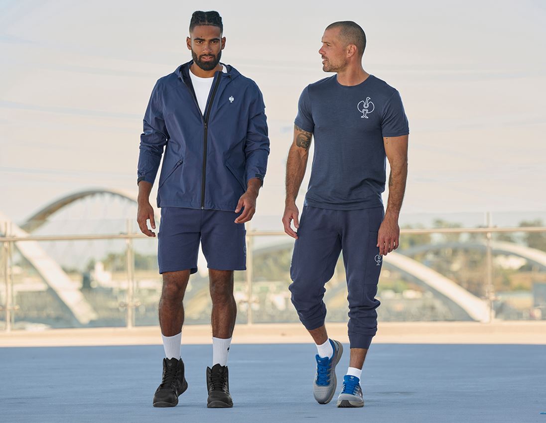 Accessories: Sweat short light e.s.trail + deepblue/white 3