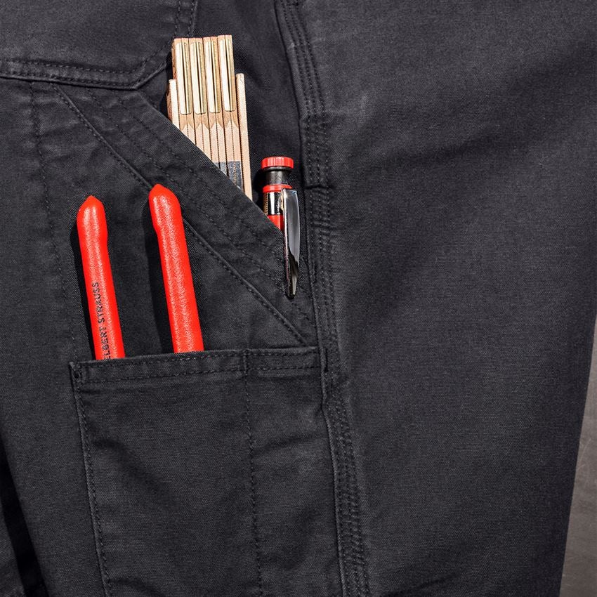 Work Trousers: Shorts e.s.iconic + black 2