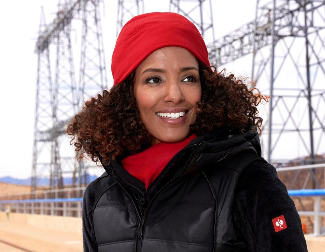 Accessories: e.s. FIBERTWIN® microfleece hat + fiery red