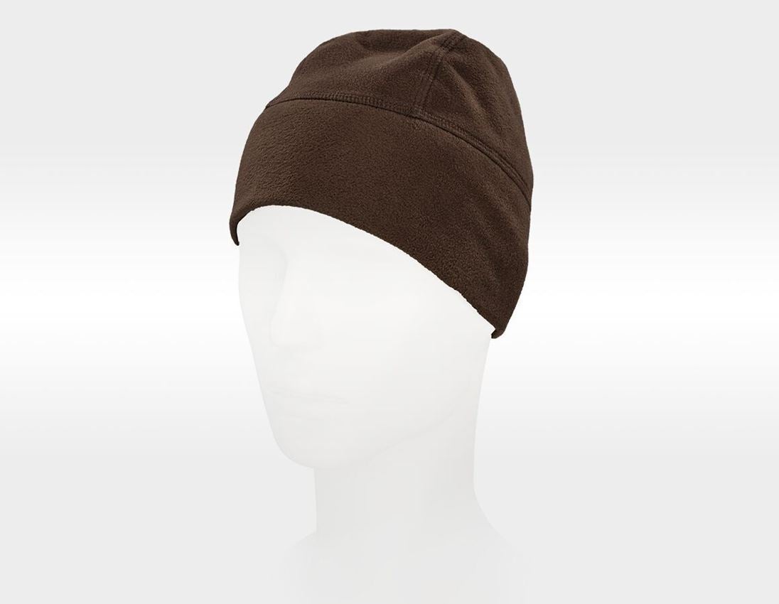 Accessories: e.s. FIBERTWIN® microfleece hat + chestnut