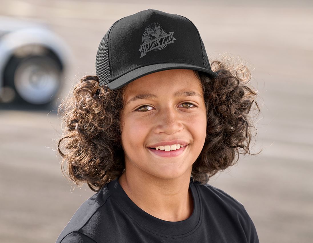 Accessories: Cap e.s.iconic works, children's + black