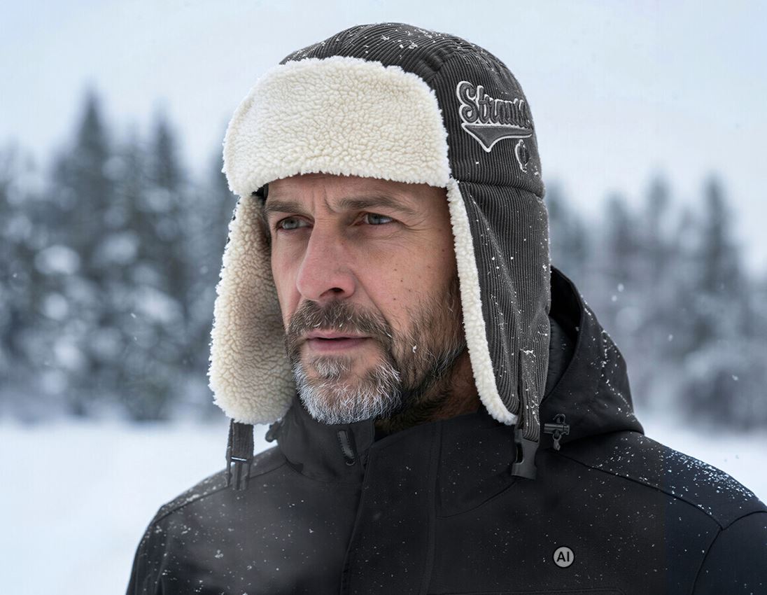 AI-generated / modified - Accessories: Winter hat e.s.e:pic + carbongrey