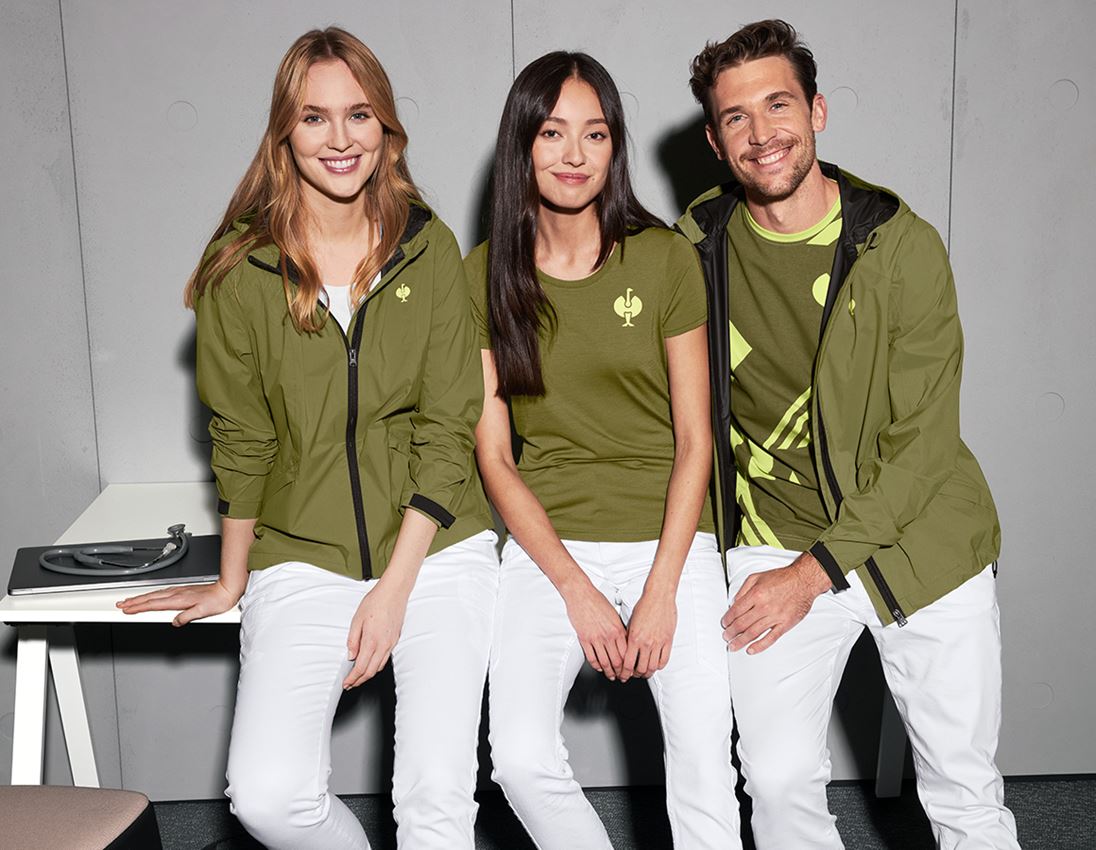 Shirts, Pullover & more: T-Shirt Merino e.s.trail, ladies' + junipergreen/limegreen 3