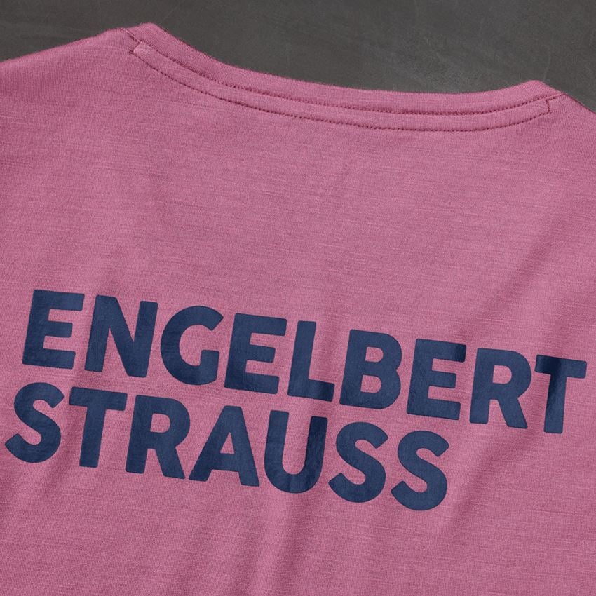 Shirts, Pullover & more: T-Shirt Merino e.s.trail, ladies' + tarapink/deepblue 2