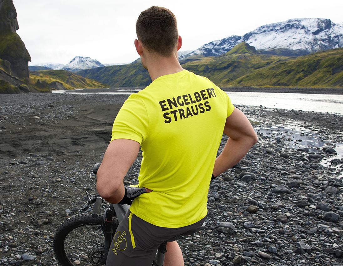 Shirts, Pullover & more: T-Shirt Merino e.s.trail + acid yellow/black 1