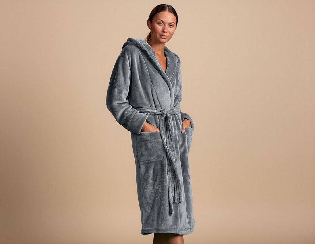 Accessories: e.s. Bathrobe, ladies' + nordicgrey