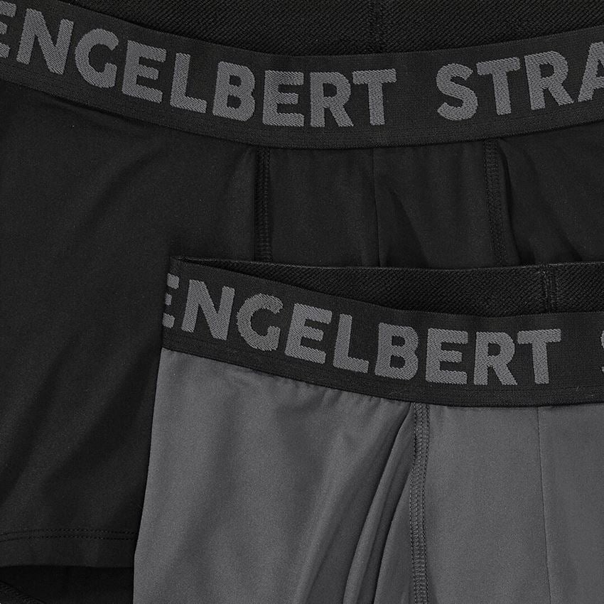 Underwear | Functional Underwear: e.s. poly stretch pants, pack of 2 + black/carbongrey+carbongrey/black 2
