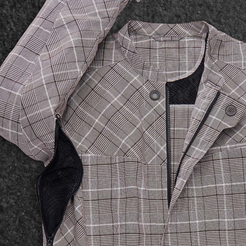 Shirts, Pullover & more: Work jacket long sleeved e.s.fusion, men's + chestnut/white 2