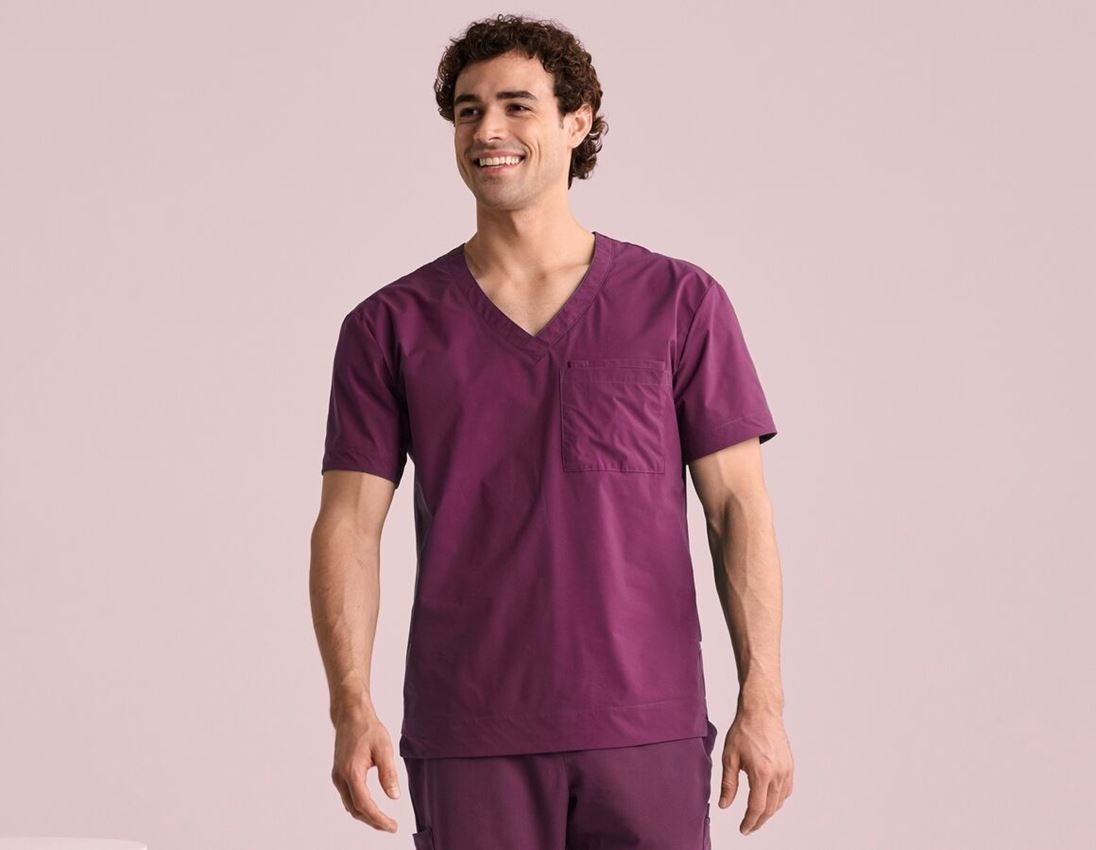 Clothing: Pocket Shirt e.s.avida, men’s + redviolet