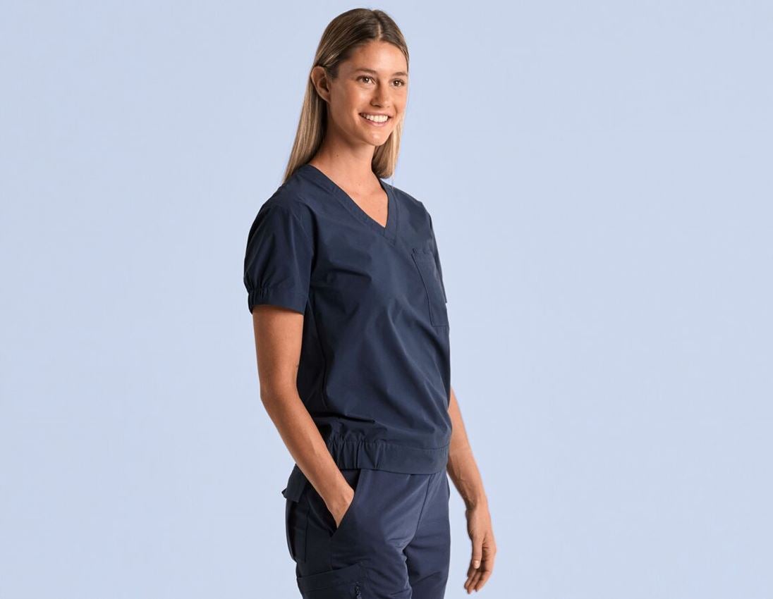 Clothing: Pocket Shirt e.s.avida, ladies’ + navy 1