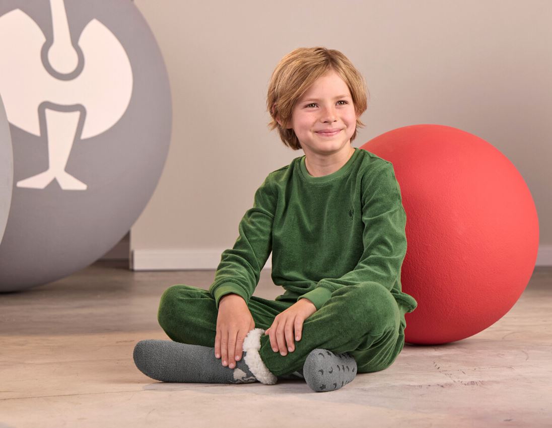 Clothing: e.s. Sweat trousers Terry, children's + nordicgreen 1