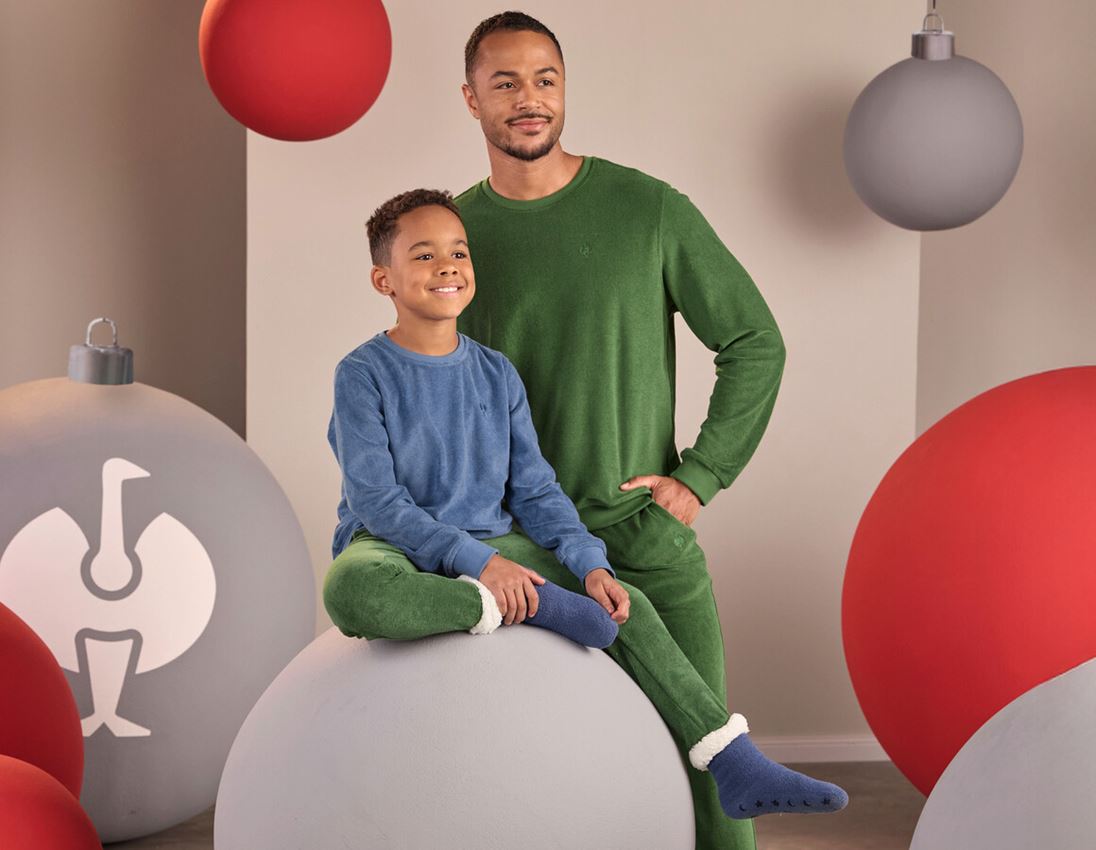 Clothing: e.s. Sweat trousers Terry, children's + nordicgreen 3