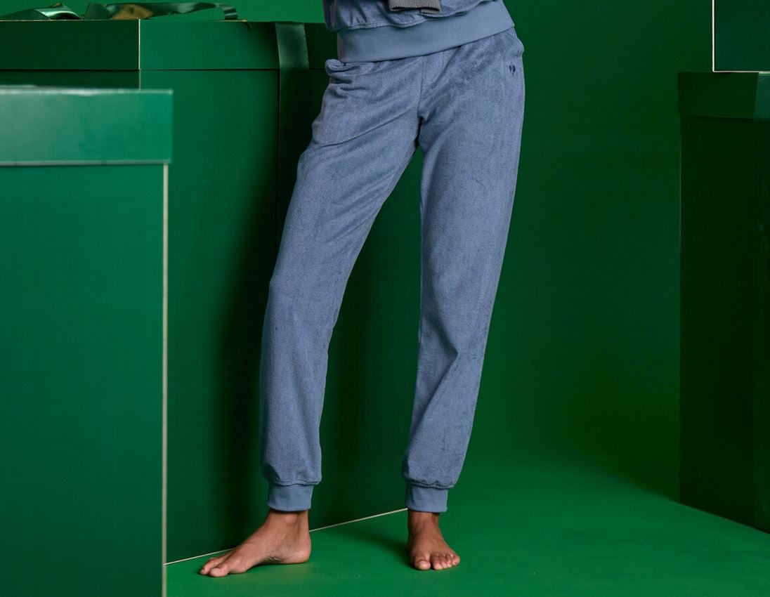 Accessories: e.s. Sweat trousers Terry, ladies' + nordicblue