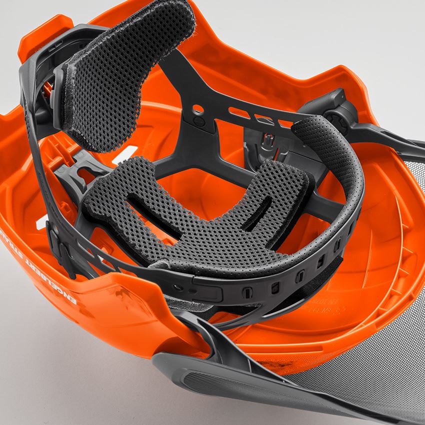 Hard Hats: e.s. Forestry helmet Protos® + high-vis orange woodprint 2